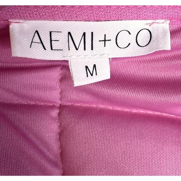 aemi+co Quilted Pink Drop Shoulder Funnel Neck Dixie Jacket Womens Sz M Cottage - Picture 6 of 16